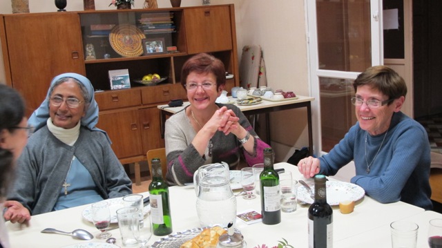 Maija, soeur Aniceta, Danielle et Marie-Claude