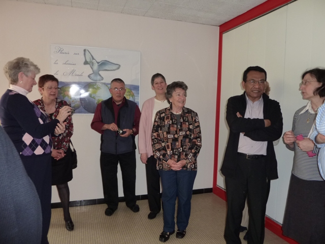 Mary, Danièle, Michael, Annie, Antonia, P-re Germain, Marija